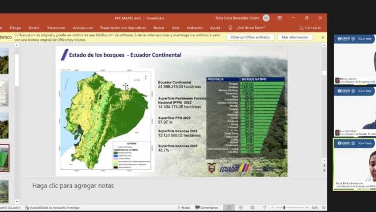 Conversatorio virtual promueve el Manejo Forestal Sostenible en Ecuador Proyecto USFS